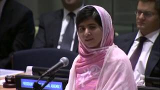 Malala Yousafzais Speech at the UN [upl. by Liryc]