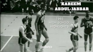 quotRAREquot KAREEM ABDULJABBAR quot1965 High School Highlightsquot POWER MEMORIAL vs RICE [upl. by Blackwell628]