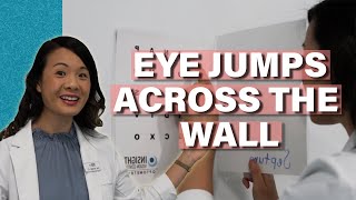 Vision Therapy Exercise Eye Jumps Across The Wall [upl. by Romulus]