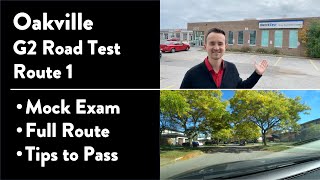 Oakville G2 Road Test Route 1 out of 2  Full Route amp Tips on How to Pass Your Driving Test [upl. by Sclar]