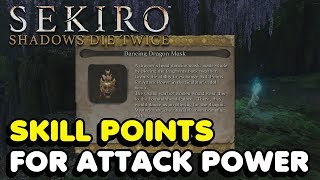 Sekiro  How To Get The Dancing Dragon Mask To Trade Skill Points For Attack Power [upl. by Siroved]