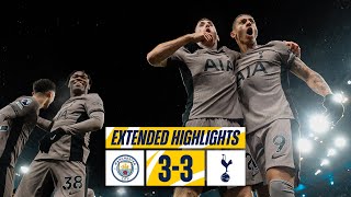 MAN CITY 33 TOTTENHAM HOTSPUR  PREMIER LEAGUE EXTENDED HIGHLIGHTS [upl. by Mauchi]