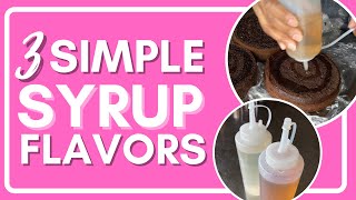 SIMPLE SYRUP FLAVORS FOR CAKE  3 Easy Recipes [upl. by Elbertina]