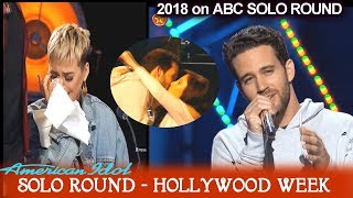 Trevor Holmes IS KATY OVER HIM Make this place my Home Solo Round Hollywood Week American Idol 2018 [upl. by Arabelle144]