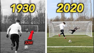 How have PENALTY KICKS Evolved from 1900 to 2021  THE EVOLUTION OF FOOTBALL [upl. by Rebmik]