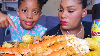 SEAFOOD BOIL MUKBANG  sephora est de retour [upl. by Simara418]