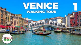 Venice Italy Walking Tour PART 1  4K 60fps  with Captions [upl. by Powe]