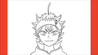 How To Draw Asta Black Clover [upl. by Neveda]