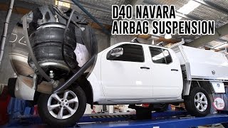 How To Install Nissan D40 Navara Air Suspension  RR4656 Airbag Man Leaf Helper Kit [upl. by Adachi]