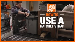 How to Use a Ratchet Strap  The Home Depot [upl. by Thomajan142]