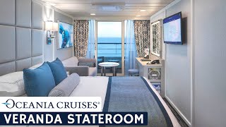 Oceania Sirena  Veranda Stateroom Full Walkthrough Tour amp Review  4K [upl. by Wendell]