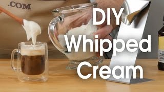 DIY whipped cream in 60 seconds [upl. by Hermia22]