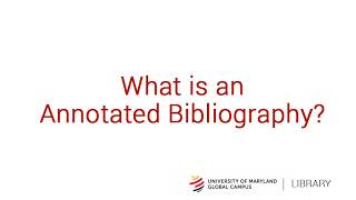 How to Write an Annotated Bibliography  APA 7th Edition [upl. by Bbor681]