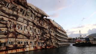 Costa Concordia as it looks today January 2014 [upl. by Nwahshar]