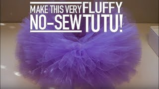 TUTORIAL DIY No Sew Fluffy Tutu [upl. by Cirdec]