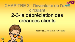 Cours de comptabilité financière  La dépréciation des créances clients [upl. by Greer]