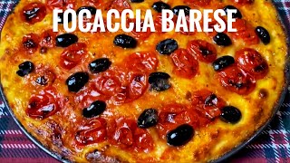 Focaccia barese  Ricetta facile per la tipica focaccia pugliese [upl. by Virendra]