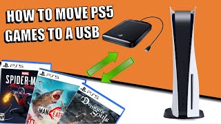 PS5 Storage  How To Move PS5 Games to Your USB Drive [upl. by Giraud]