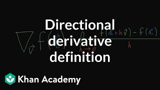 Directional derivative formal definition [upl. by Oicnevuj731]