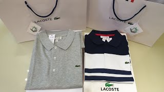 LACOSTE Polo Shirts  Unboxing [upl. by Nwahsyt105]