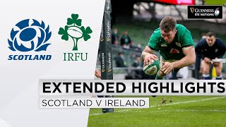 Scotland v Ireland  EXTENDED Highlights  LastGasp Drama  2021 Guinness Six Nations [upl. by Ahsiekal12]