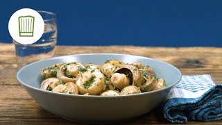 Knoblauch Champignons  Chefkochde [upl. by Nirok682]