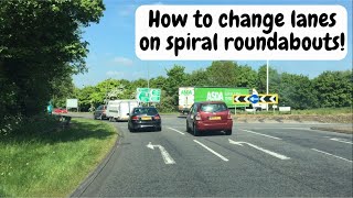 Watch this on Spiral roundabouts Understanding and changing lanes  multi lanes [upl. by Ynattyrb]