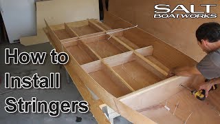 How to Install Stringers  How to Build a Boat Part 4 [upl. by Conway587]