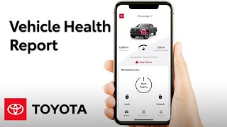 Toyota App  Vehicle Health Report  Toyota [upl. by Akienahs44]