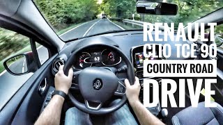 Renault Clio TCe 90 2018  POV Country Road Drive [upl. by Rehsu]