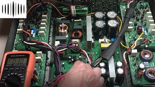 DR 20  Yamaha P5000S Amplifier Troubleshooting and Repair  No Power [upl. by Kirima]