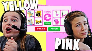 Trading in your COLOR in ADOPT ME ROBLOX  JKREW GAMING [upl. by Shenan]