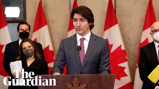 Canadian Prime Minister Trudeau invokes Emergencies Act over protests [upl. by Ttihw248]