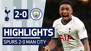 HIGHLIGHTS  SPURS 20 MAN CITY  STEVEN BERGWIJN SCORES WONDER GOAL ON DREAM DEBUT [upl. by Anaahs957]