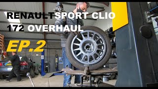 RenaultSport Clio 172 Project  Fitting New Tyres And Speedline Wheels Ep2 BlendLine [upl. by Dib]