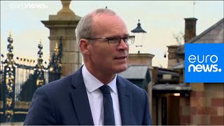 Live  Irish deputy minister Simon Coveney gives news conference [upl. by Aicekan69]