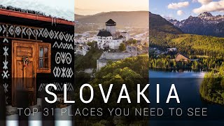 SLOVAKIA  TOP 31 places you MUST SEE [upl. by Suryt642]