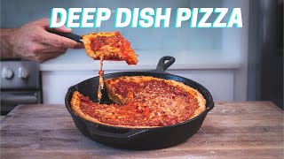 The 4 keys to make perfect CHICAGO DEEP DISH pizza every time [upl. by Attelrak]