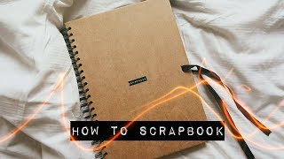 DIY HOW TO SCRAPBOOK [upl. by Hoehne]