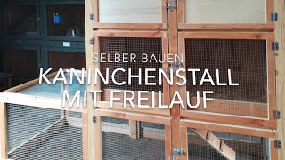 Kaninchenstall mit Freilauf selber bauen [upl. by Marlea717]