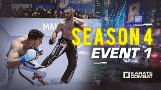 Karate Combat Season 4 Event 01  Levine vs De Castañeda  karateverse [upl. by Jamnis]