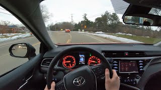 2020 Toyota Camry TRD  POV Test Drive Binaural Audio [upl. by Eleets]