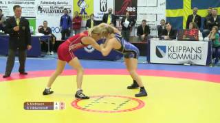 Klippan Lady Open 2013 Brottning Final Senior 55kg [upl. by Rehotsirhc]