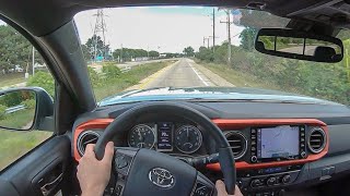 2020 Toyota Tacoma TRD Offroad  POV Test Drive Binaural Audio [upl. by Lleirbag]