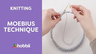 How to Knit Moebius Technique [upl. by Yllod]