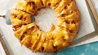 Sweet Hawaiian BBQ Chicken Crescent Ring  Pillsbury Recipe [upl. by Gross]