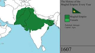 The History of the Mughal Empire Every Year [upl. by Ymma259]