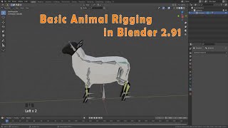 Basic Animal Rigging in Blender 291 [upl. by Attah]