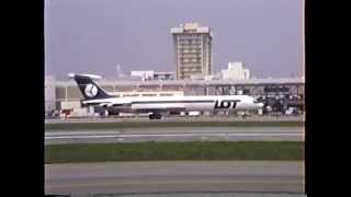 LOT Ilyushin Il62M Departing LAX [upl. by Lorenz840]