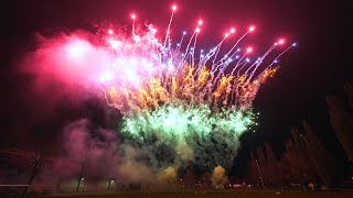 Gemeinschafts Silvesterfeuerwerk Krempe 2018 【4K】Feuerwerk Zeitstempel [upl. by Erasaec]